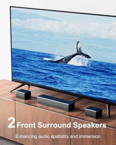ULTIMEA 7.1 Sound Bars for TV, Virtual Surround Sound System, 410W Peak Power, App Control, Smart TV Soundbar with Wireless Subwoofer, 4 Wired Surround Speakers, Home Theater Sound System, 2025