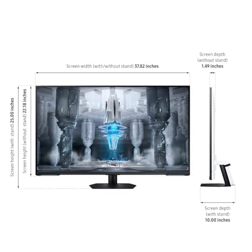 SAMSUNG 43" Odyssey Neo G7 Series 4K UHD Smart Gaming Monitor, 144Hz, 1ms, VESA Display HDR600, Quantum Matrix Technology, AMD FreeSync Premium Pro, LS43CG702NNXZA, Black