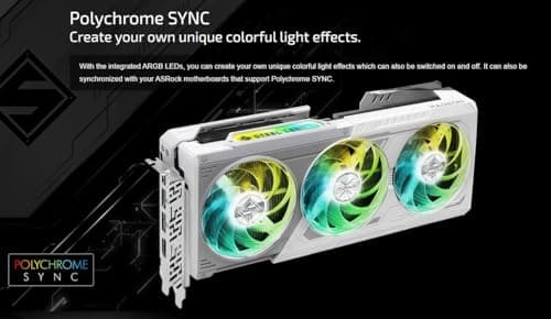 ASRock AMD Radeon RX 9070 XT Steel Legend 16GB White GPU 20Gbps GDDR6 256Bit (3rd Gen RT 2nd Gen AI Accelerators) PCIe5.0 800W 2x8-pin Triple Fan DP2.1a HDMI2.1b Graphics Card 2.9 Slot