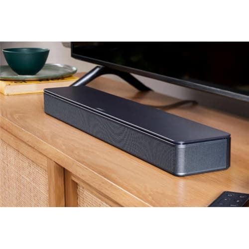 Bose TV Speaker - Soundbar for TV with Bluetooth and HDMI-ARC Connectivity, Black, Includes Remote Control and H&A High-Speed HDMI Cable