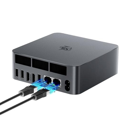 Beelink EQR6 AI Mini PC, AMD Ryzen 7 6800U(6nm, 8C/16T) up to 4.7GHz, Mini Computer 32GB LPDDR5 RAM 1TB M.2 PCIe 4.0 SSD, Micro PC 4K@60Hz Dual Display, Built-in PSU Copilot WiFi6/BT5.2/1000Mbps