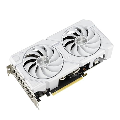 ASUS Dual GeForce RTX 4060 EVO White OC Edition 8GB GDDR6 Gaming Graphics Card White (Nvidia GeForce RTX4060 DLSS3, 246 AI Tops, PCIe 4.0, 1x HDMI 2.1a, 3X DisplayPort 1.4a,