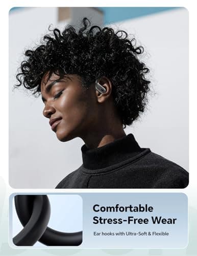 Bluetooth Headphones Wireless Earbuds: Sweatproof & Waterproof, 40H Playtime Wireless Ear Buds with Earhooks, Secure Fit Over Ear Buds with Mic, White Elephant Stocking Stuffers for Men Women