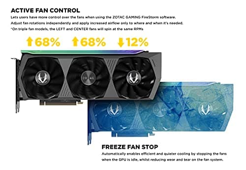 ZOTAC GAMING GeForce RTX™ 3080 Ti AMP Holo 12GB GDDR6X 384-bit 19 Gbps PCIE 4.0 Graphics Card, HoloBlack, IceStorm 2.0 Advanced Cooling, SPECTRA 2.0 RGB Lighting, ZT-A30810F