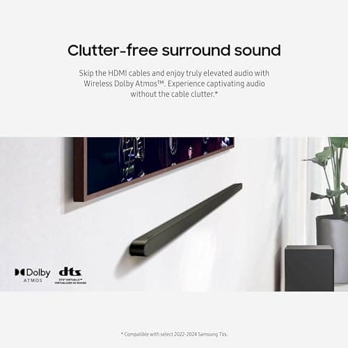 Samsung S700D 3.1ch Soundbar w/Wireless Dolby Atmos Audio, Ultra Slim Design, Q-Symphony, SpaceFit Sound Pro, Adaptive Sound, Game Mode Pro, HW-S700D/ZA