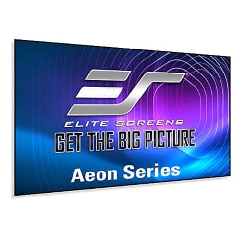 Elite Screens Aeon Series 150” Fixed Frame Projector Screen 16:9, 8K/4K UHD, Edge-Free Design, CineWhite UHD-B, Wall Mounted for Standard, Short & Ultra Short Throw Projectors, Home Theater, AR150WH2