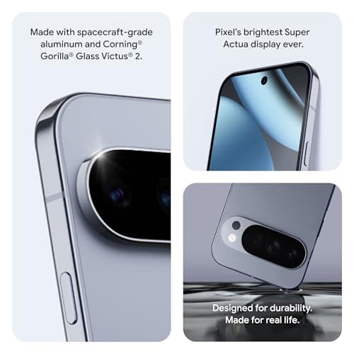 Google Pixel 10 Pro - Unlocked Android Smartphone with Gemini, Your AI Assistant, Triple Rear Camera System, Fast-Charging 24+ Hour Battery, and 6.3" Super Actua Display - Obsidian - 128 GB