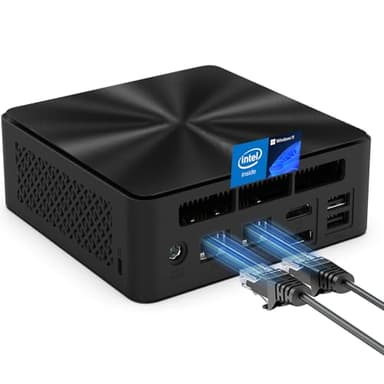 Mini PC, Intel 12th Alder Lake N100 (up to 3.4GHz), 16GB DDR4 RAM 512GB M.2 SSD Dual LAN, Mini Desktop Computers Windows 11, 4K Triple Display, Type-C, WiFi 6, BT 5.2, Micro PC for Home Office