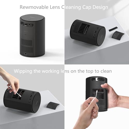 Mini Projector with Wifi and Bluetooth,Electric Focus 1080P 400ANSI Movie Projector,Walnutt 2025 Upgraded Portable Projector Auto Keystone Proyector Compatible with Smartphone/Laptop/TV Stick/HDMI/USB