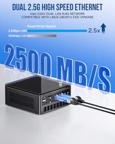 GMKtec Gaming Mini PC K8 Plus AMD Ryzen 7 8845HS(8C/16T, up to 5.1GHz) 64GB DDR5 RAM 1TB SSD, Desktop Computer Dual NIC 2.5G, HDMI 2.1, USB4