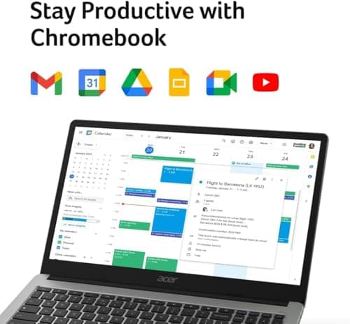 Acer Chromebook 315 Laptop (15.6" FHD, Intel Celeron N4500, 4GB RAM, 128GB Storage (64GB eMMC + 64GB SD Card) Home & Student, Long Battery Life, Numeric KB, Wi-Fi, Webcam, IST Hub, Nitro, Chrome OS
