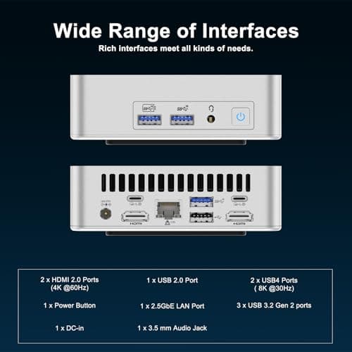 GEEKOM Mini PC XT12 Pro, with 12th Gen Intel i9-12900HK NUC12 Mini Computers(14C/20T,Up to 5GHz), 32GB RAM & 1TB PCIe Gen 4 SSD Mini PC Windows 11 Pro, 8K/Quad Display/USB4.0/WiFi 6E/BT5.2/2.5G LAN