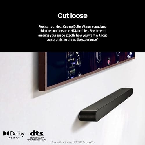 SAMSUNG S60D 5.0ch Soundbar w/Wireless Dolby Atmos Audio, All-in-One Design, Q-Symphony, SpaceFit Sound Pro, Adaptive Sound, Game Mode Pro with Alexa Built-in, HW-S60D/ZA