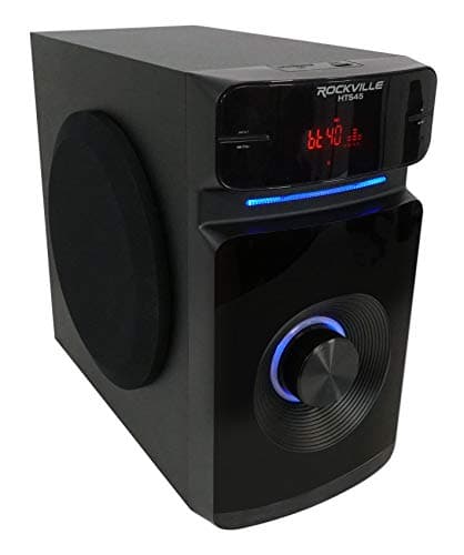 Rockville HTS45 800w 5.1 Channel Home Theater Audio System, Bluetooth Connectivity, USB/SD Playback, Wall-Mountable Speakers, for Home Entertainment