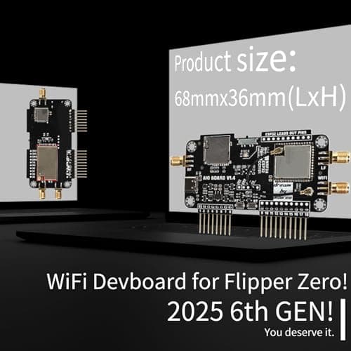 WiFi Devboard for Flipper Zero Device, 4 in 1 Wireless Sniffer and Mouse Jacker WiFi Antenna Module, 2.4/5GHz CC1101 Modification Module, WiFi Multiboard Accessories Wireless Transceiver Module DIY