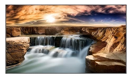 Black Diamond 120 inch ALR Projector Screen 16:9 4K/8K 3D UHD, Fixed Frame Grey Projection Screen Wall Mount 0.39 inch Ultra Narrow Bezel for Standard Projectors