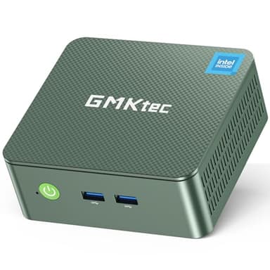 GMKtec Mini PC, Intel Twin Lake N150 (Upgraded N100), 16GB DDR4 RAM 512GB PCIe M.2 SSD, Desktop Computer 4K Dual HDMI/USB3.2/WiFi 6/BT5.2/2.5GbE RJ45 for Office, Business