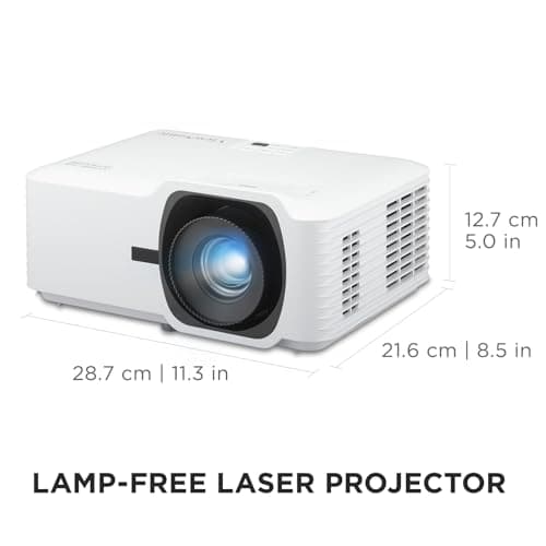 ViewSonic LS741HD 5000 Lumens 1080p Laser Projector with H/V Keystone, 4 Corner Adjustment, 360 Degree Projection, 1.6x Optical Zoom, LAN Control, and 24/7 Operation