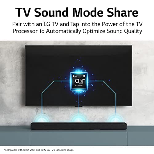LG S80QR 5.1.3ch Sound bar with 4ch Rear Speakers, Center Up-Firing, Dolby Atmos DTS:X, Works with Airplay2, Spotify HiFi, Alexa, High-Res Audio, Synergy TV, Meridian