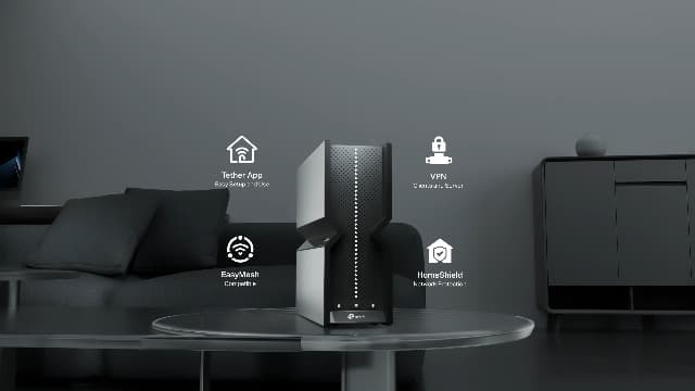 TP-Link Tri-Band BE9300 WiFi 7 Router Archer BE550 6-Stream 9.2Gbps Full 2.5G Ports 6 Internal Antennas Covers Up to 2,000 Sq. Ft. Add Easy-Mesh Device for Extended Coverage VPN Support