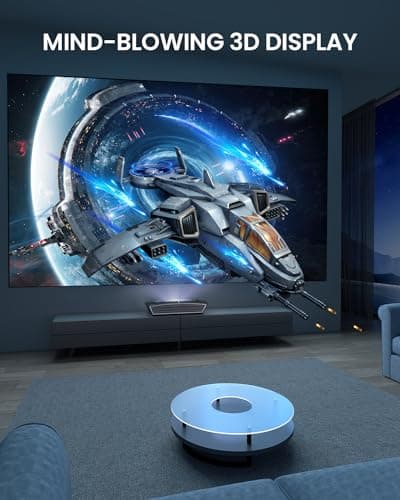 H6 Ultra Short Throw Projector, 4K UHD Projector 3000 ANSI Lumen, Active 3D, 150", Dolby Atmos, HDR10, 110% BT.2020, UST Projector for Home Theater