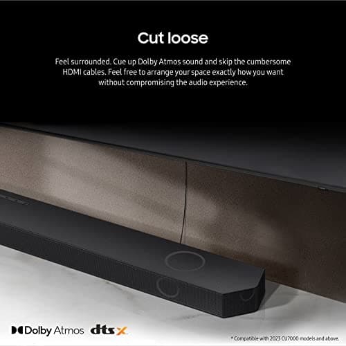 SAMSUNG HW-Q800C 5.1.2ch Soundbar w/Wireless Dolby Audio, Q-Symphony, SpaceFit Sound Pro, Adaptive Sound, Game Mode Pro, Airplay 2, AVA, 8-Inch Subwoofer, Alexa Built-in