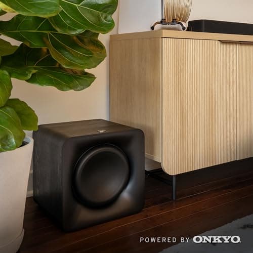 Klipsch Flexus Sound System: CORE 100 2.1 Channel Sound Bar, 10" SUB 100 Subwoofer and SURR 100 Surround Sound Speakers, Powered by Onkyo with Bluetooth, Dolby Atmos and Custom Tuned Bass - Black