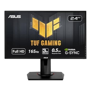 ASUS VG248QG 24" G-SYNC Gaming Monitor 165Hz 1080p 0.5ms Eye Care with DP HDMI DVI,Black