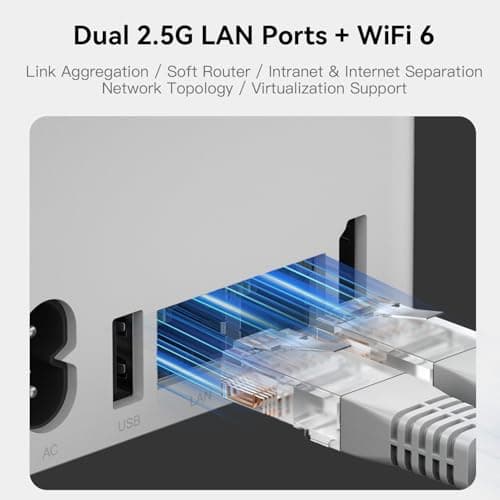 Beelink ME Mini PC, Desktop NAS Intel N150 12G LPDDR5 64G EMMC, 2TB M.2 PCIe 3.0x2 SSD, 6 x M.2 SSD Slots, Dual 2.5G LAN/File Server/NAS Storage/Network Attached Storage/Private Cloud/Network Storage