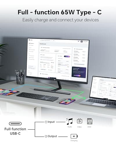 KTC 27 Inch 5K Monitor, 5120 x 2880 5K2K Monitor with 65W Type-C Port, Dual Mode Computer Monitors Compatible with Mac mini, IPS Panel, HDR 400, 217 PPI, 135% sRGB, HDMI DisplayPort, Tilt, H27P3
