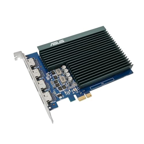 ASUS NVIDIA GeForce GT 730 Graphics Card (PCIe 2.0, 2GB GDDR5 Memory, 4X HDMI Ports, Single-Slot Design, Passive Cooling)
