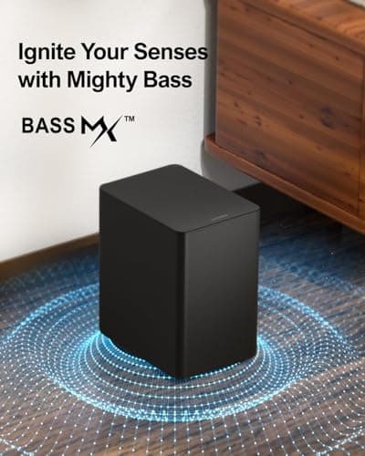 ULTIMEA 5.1 Sound Bar for Smart TV, with Dolby Atmos, 410W Peak Power, Surround Sound System for TV, Wireless Subwoofer Bass Boost, Surround Adjustable, APP Control, Poseidon D60(New 2025 Model)