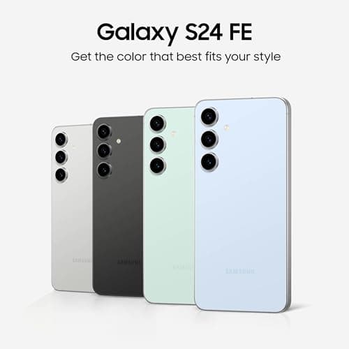 SAMSUNG Galaxy S24 FE AI Phone, 128GB Unlocked Android Smartphone, High-Res 50MP Camera, Long Battery Life, AMOLED Bright Display, US Version, 2024, US 1 Yr Warranty, Graphite