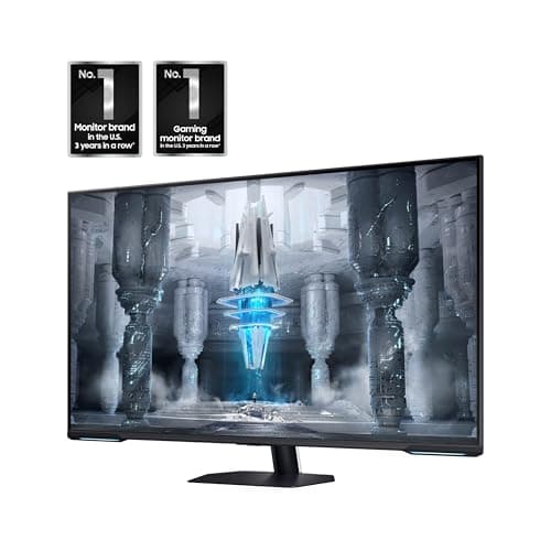 SAMSUNG 43" Odyssey Neo G7 Series 4K UHD Smart Gaming Monitor, 144Hz, 1ms, VESA Display HDR600, Quantum Matrix Technology, AMD FreeSync Premium Pro, LS43CG702NNXZA, Black