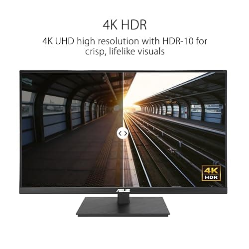 ASUS 27” 4K Business Monitor (VA27UQSB) - UHD (3840 x 2160), IPS, Frameless, HDR10, DisplayPort, Dual HDMI, Speakers, Eye Care, Ergonomic, pivot, swivel, height adjustable, DisplayWidget, 3yr warranty