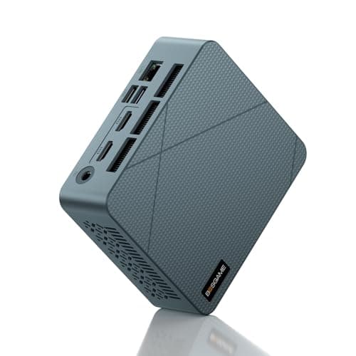 Mini PC E2, AMD Ryzen 5 3550H Mini Computers, 16GB RAM 512GB NVMe SSD, USB-C & Dual HDMI Ports Triple Display Desktop PC, RJ45 LAN, WiFi 5/Bluetooth 5.0