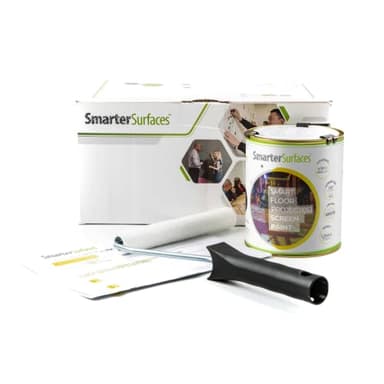 SmarterSurfaces Floor Projector Screen Paint 48ft² | Standard 4K HD Projections | Projectable Floor Paint for Events, Retail Outlets, Exhibitors | Wipeable or Washable (Gain Value 1.23)