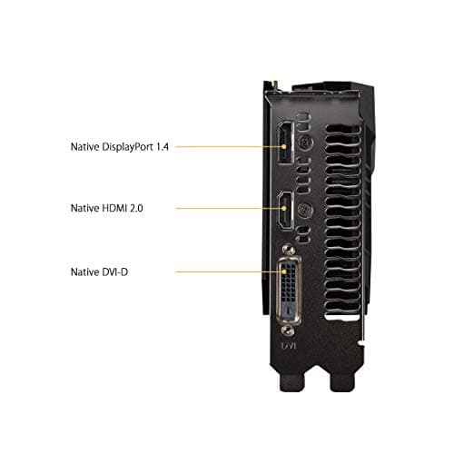 ASUS TUF Gaming NVIDIA GeForce GTX 1650 OC Edition Graphics Card (PCIe 3.0, 4GB GDDR6 Memory, HDMI, DisplayPort, DVI-D, 1x 6-pin Power Connector, IP5X Dust Resistance, Space-Grade Lubricant)