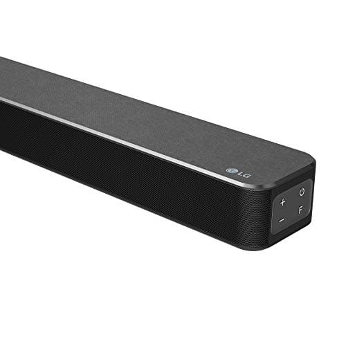 LG SN5Y Sound Bar w/Subwoofer, 2.1 ch, Power, High Res Audio, DTS Virtual: X, AI Sound Pro, Wireless Surround Sound Ready, Bluetooth Connectivity - Black