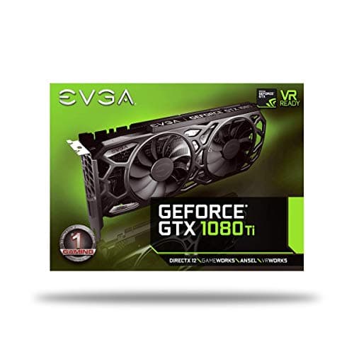 EVGA GeForce GTX 1080 Ti SC Black Edition Gaming, 11GB GDDR5X, iCX Cooler & LED, Optimized Airflow Design, Interlaced Pin Fin Graphics Card 11G-P4-6393-KR (Renewed)