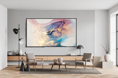 Elite Screens 135 inch CLR/ALR Projector Screen 16:9 4K, Standard Throw Projection, Edge Free Ambient Light Rejecting Fixed Frame Grey for Indoor Movie Screen Home Theater - Aeon CineGrey 3D AR135DHD3