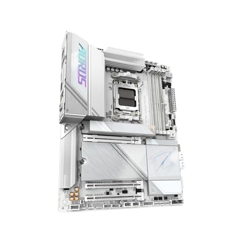 GIGABYTE X870E AORUS PRO ICE AMD AM5 LGA 1718 Motherboard, ATX, DDR5, 4X M.2, PCIe 5.0, USB4, WIFI7, 2.5GbE LAN, EZ-Latch, 5-Year Warranty