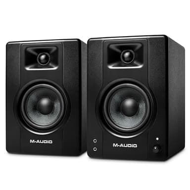 M-AUDIO BX4 Pair 4.5" 120W Studio Monitors, HD PC Speakers for Recording and Multimedia with Music Production Software