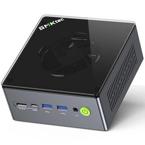 GMKtec Mini PC Gaming, M7 AMD Ryzen 7 PRO 6850H (8C/16T 4.70Ghz) Dual NIC LAN 2.5G Desktop Computer, 32GB DDR5 RAM + 512GB Hard Drive PCle SSD, Dual USB4, HDMI 2.1, USB-C