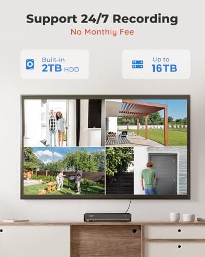 REOLINK 16CH 5MP Home Security Camera System, 8pcs Wired Outdoor PoE IP Cameras with Person/Vehicle/Pet Detection, 8MP 16CH NVR with 4TB HDD for 24-7 Recording, RLK16-410B8-5MP