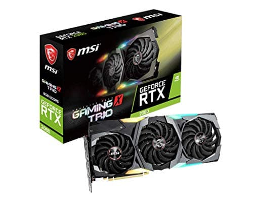 MSI Gaming GeForce RTX 2080 8GB GDRR6 256-bit VR Ready Graphics Card (RTX 2080 GAMING X TRIO)