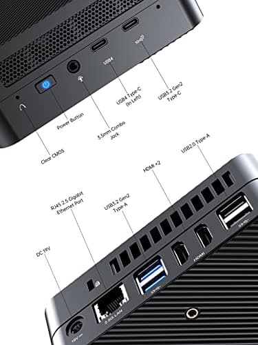 MINISFORUM Venus Series UM773 Lite Mini PC AMD Ryzen 7 7735HS up to 4.75GHz 32GB DDR5 512GB PCIe4.0 SSD AMD Radeon 680M Mini Computer, 2 x HDMI,1x USB4,5X USB Ports,WiFi 6,BT5. 2