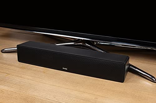 ZVOX Dialogue Clarifying Sound Bar - Patented Hearing Technology, AccuVoice TV Sound Bar with 12 Levels of Voice Boost, 17" Home Theater TV Speakers, Ideal for Smart TVs - AV157 Black