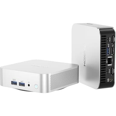 GEEKOM A6 Mini PC, AMD Ryzen 7 6800H(8C/16T, up to 4.7GHz), 32GB DDR5 RAM, 1TB PCIe 4.0 NVMe SSD, Radeon 680M, Compact Aluminium Design Windows 11 Pro Desktop Computer with USB4/8K UHD/Wi-Fi 6E/BT 5.2