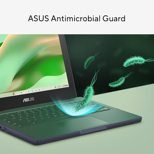 ASUS Chromebook CR11 Ruggedized Laptop, 11.6” Display, Intel Processor N100 Processor, 4GB RAM, 64GB eMMC Storage, Mineral Grey, CR1104CGA-AS44